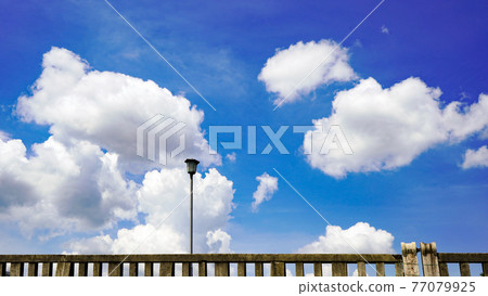 鴨川舒適的夏日天空 鴨川舒適的夏日天空 77079925