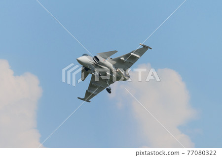 Swedish Air Force Saab JAS39C Gripen Landing Approach 77080322