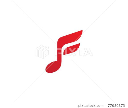 Music note logo 77080873