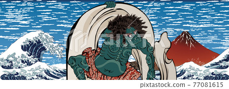 Kanagawa Okinami Ura Fujin Long Version 77081615
