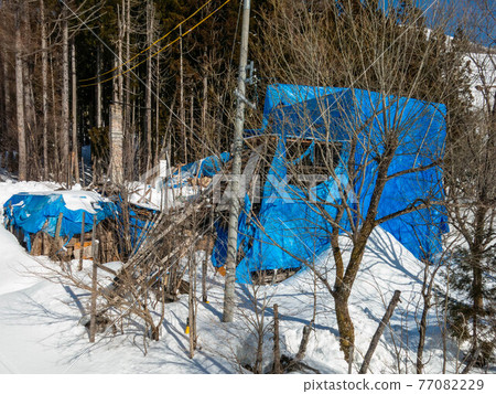 Ski resort pension under construction Ski resort pension under construction 77082229