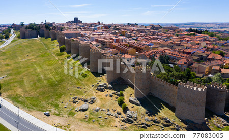 Medieval Spanish city Avila Medieval Spanish city Avila 77083005