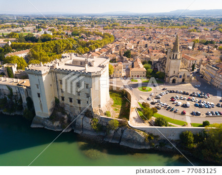 Aerial view of Chateau de Tarascon 77083125