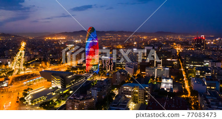Torre Glories skyscraper in Barcelona Torre Glories skyscraper in Barcelona 77083473