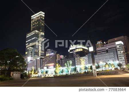 Night view of Abeno Harukas and Tennoji Night view of Abeno Harukas and Tennoji 77083664