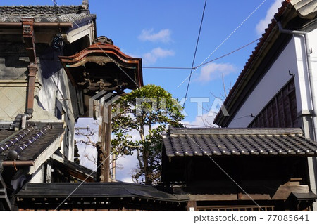 Japanese warehouse building, intricate roof design Japanese warehouse building, intricate roof design 77085641