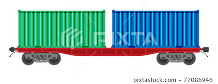 Freight container platform wagon. 77086946
