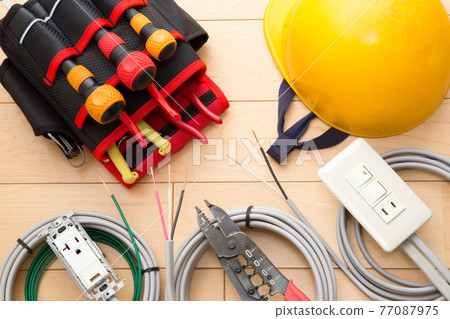 Electrical work (electrical work tools, equipment, materials placed on the floor) 77087975