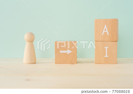 人們用寫在上面的“AI”取代了 AI | 人形物體和積木 77088028