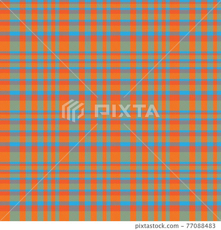 Orange Ombre Plaid textured seamless pattern suitable for fashion textiles and graphics 77088483