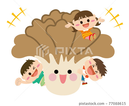 Mushroom / Maitake and children Mushroom / Maitake and children 77088615