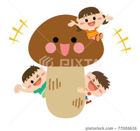 Mushrooms / Matsutake mushrooms and children Mushrooms / Matsutake mushrooms and children 77088616
