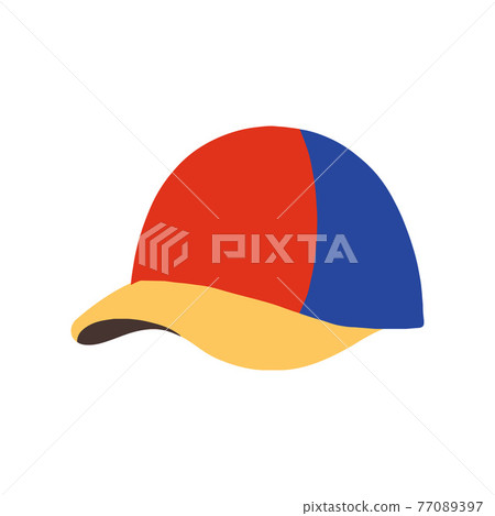 Baseball cap vector illustration.Unisex sports cap Baseball cap vector illustration.Unisex sports cap 77089397
