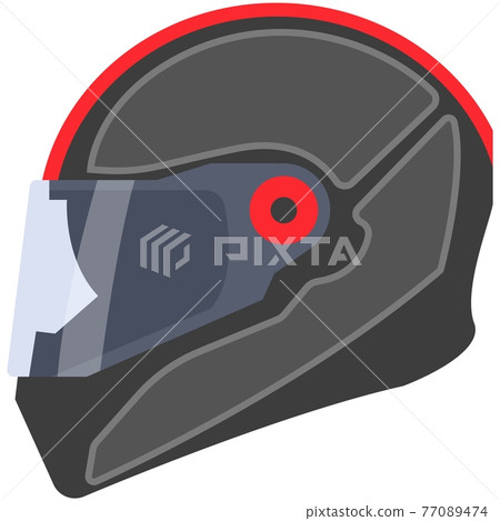 Motorcycle helmet vector biker headwear 