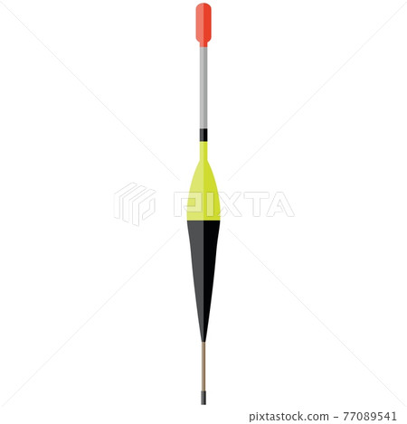 Float bobber vector for fishing rod isolated on white Float bobber vector for fishing rod isolated on white 77089541