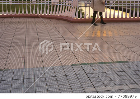 Kamoikebashi pedestrian feet Kamoikebashi pedestrian feet 77089979