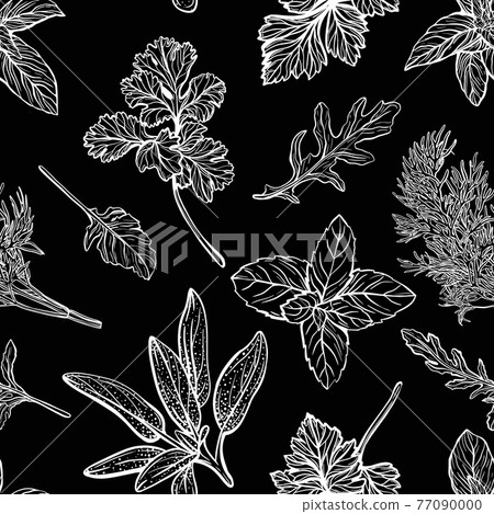 Wild grass pattern. herbs and plants pattern Wild grass pattern. herbs and plants pattern 77090000