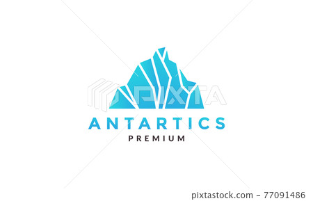 abstract iceberg antarctic logo vector symbol icon design graphic illustration 77091486