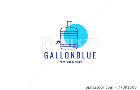 water gallon logo vector symbol icon design graphic illustration 77091506