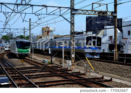 Yoyogi-Uehara Station Odakyu Line, Chiyoda Line, various vehicles Yoyogi-Uehara Station Odakyu Line, Chiyoda Line, various vehicles 77092667