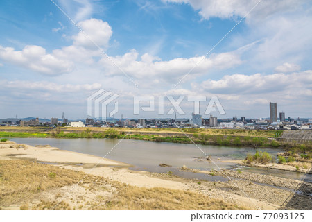 《愛知縣》岡崎市矢作川 《愛知縣》岡崎市矢作川 77093125