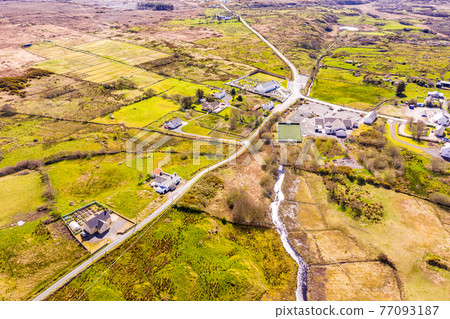 BALLYMACKILDUFF, KILCLOONEY, DONEGAL , IRELAND - March 19 2021 : St. Conal's church belongs to the diocese of Raphoe. 77093187