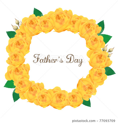 Father's Day Yellow Rose Wreath 77093709