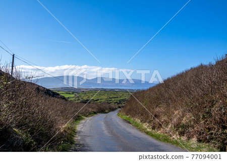 The road to Rossbeg in County Donegal during winter - Ireland The road to Rossbeg in County Donegal during winter - Ireland 77094001