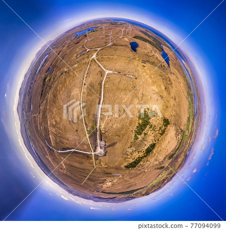 The Loughderryduff windfarm is producing between Ardara and Portnoo in County Donegal. 77094099