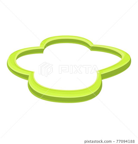 Paprica slice icon, cartoon style 77094188