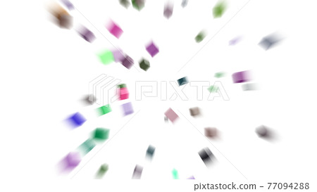 許多滾動立方體的 CG 立方體背景材料爆炸效果 許多滾動立方體的 CG 立方體背景材料爆炸效果 77094288