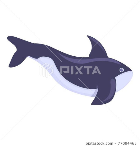 Killer whale aqua icon, cartoon style Killer whale aqua icon, cartoon style 77094463