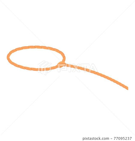 Western lasso icon, cartoon style Western lasso icon, cartoon style 77095237