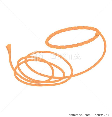 Animal lasso icon, cartoon style 77095267