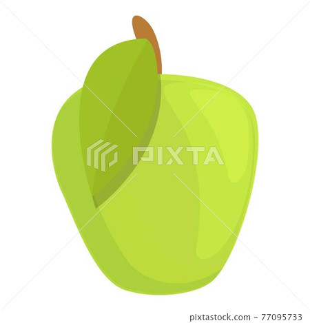 Apple vitamin icon, cartoon style Apple vitamin icon, cartoon style 77095733