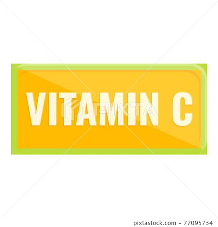 Vitamin c nutrient icon, cartoon style 77095734
