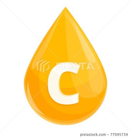 Vitamin c drop icon, cartoon style Vitamin c drop icon, cartoon style 77095739