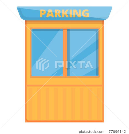 Parking kiosk icon, cartoon style Parking kiosk icon, cartoon style 77096142