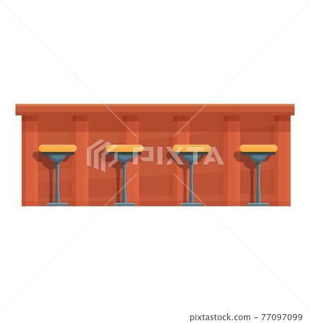 Furniture bar counter icon, cartoon style Furniture bar counter icon, cartoon style 77097099