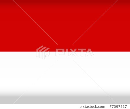 Vector flag of Monaco. Color symbol isolated Vector flag of Monaco. Color symbol isolated 77097317