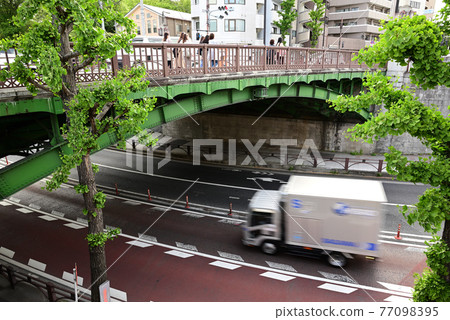 (Urban scenery) Meiji-dori, which passes through the Chitose Bridge, Toshima-ku, Tokyo (Urban scenery) Meiji-dori, which passes through the Chitose Bridge, Toshima-ku, Tokyo 77098395