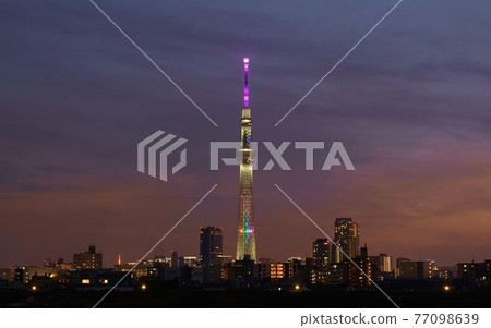 黃昏的東京晴空塔 黃昏的東京晴空塔 77098639