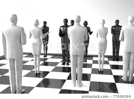 與商務人士下棋 77099269