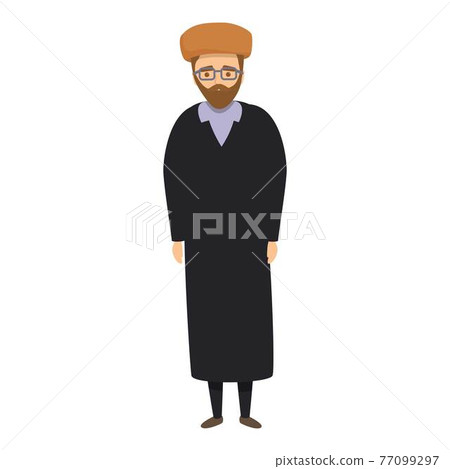 Islamic priest icon, cartoon style Islamic priest icon, cartoon style 77099297