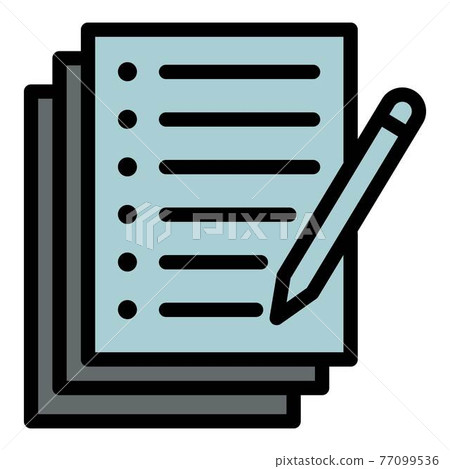 Film script icon, outline style Film script icon, outline style 77099536