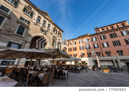 Piazza dei Signori or Piazza Dante in Verona Veneto Italy Piazza dei Signori or Piazza Dante in Verona Veneto Italy 77099563