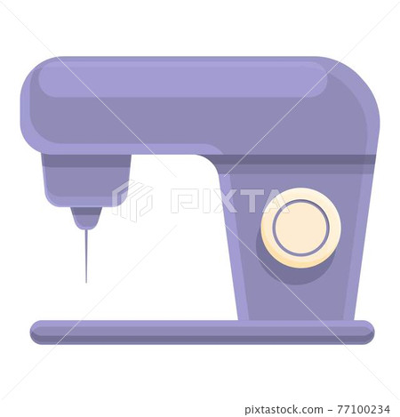 Sewing machine icon, cartoon style Sewing machine icon, cartoon style 77100234