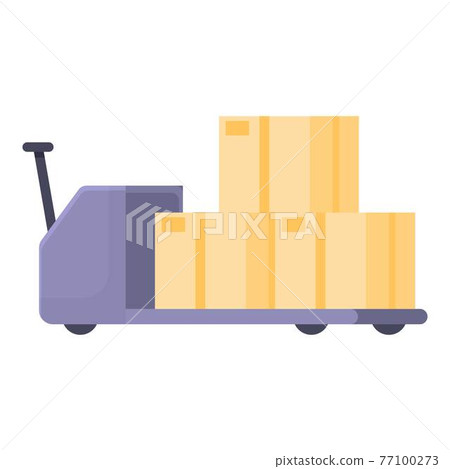 Thread box cart icon, cartoon style Thread box cart icon, cartoon style 77100273