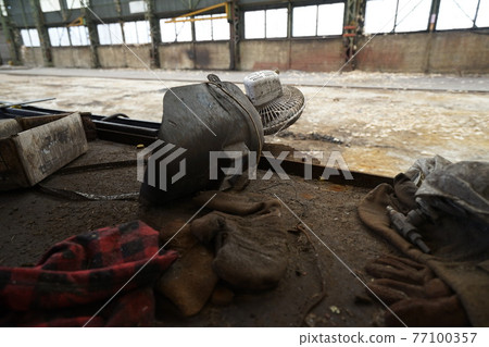 Ruins, abandoned factory, factory ruins, abandoned plant Ruins, abandoned factory, factory ruins, abandoned plant 77100357