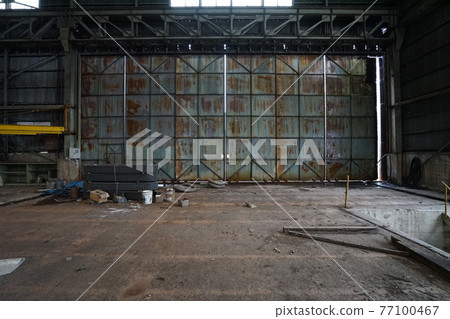 Ruins, abandoned factory, factory ruins, abandoned plant 77100467